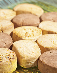 almond shortbread, in Christmas party tray