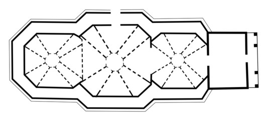 abstract plan of church