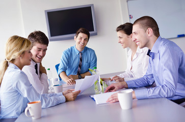 business people in a meeting at office