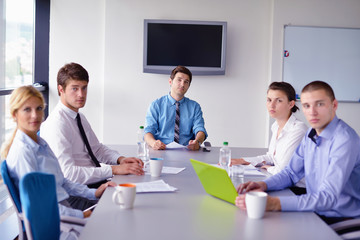 business people in a meeting at office