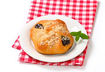 Plum jam filled pastry