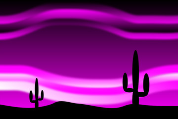 Desert after sunset