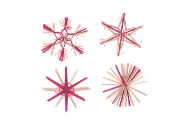 Straw Christmas Tree Decoration