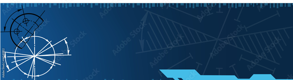 Poster techno banner. vector