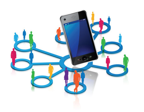 smartphones et r&eacute;seaux sociaux