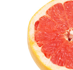 Grapefruit on a white background