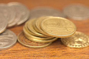 Coins tenge. macro