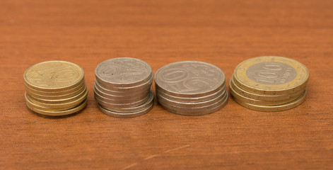 Coins tenge. macro