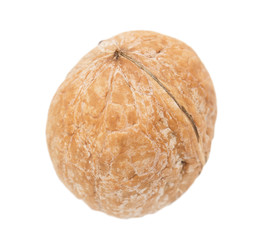 walnuts on a white background. macro