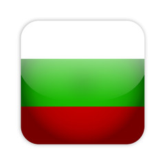 Obraz premium Bulgaria flag button