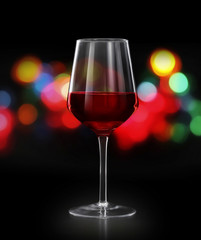 Red wine glass