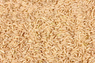 Background  brown rice