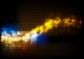 Colourful shiny wave