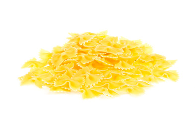 Farfalle pasta, isolated