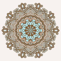 Vector round decorative design element