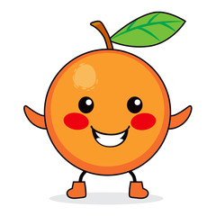 Orange Fruit Cartoon