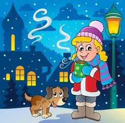 Winter person cartoon image 2