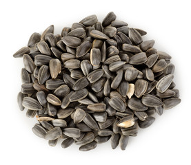 Sunflower seeds isolated