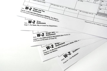 Tax return papers