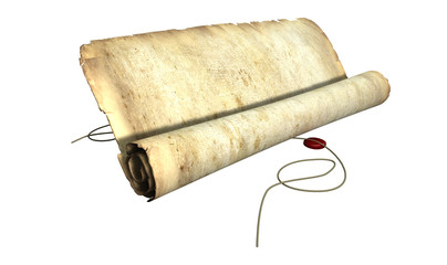 Old Scroll Unrolling With String