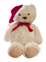 Christmas Teddy Bear Isolated