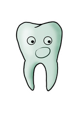 scared sick tooth