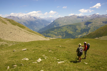 Fototapeta na wymiar trekking w wysokiej Maurienne Vanoise