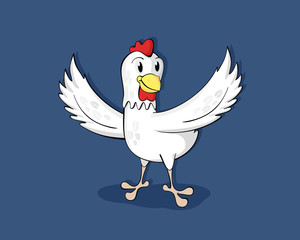 Vector, funny chick