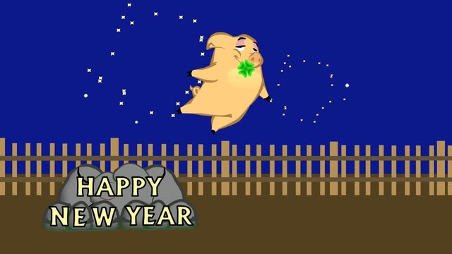 Schweinchen in der Silvesternacht