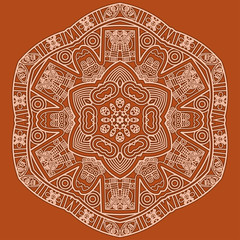 Ornamental round pattern