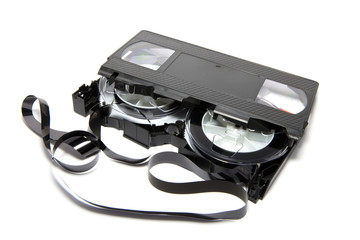 Cinta VHS estropeada