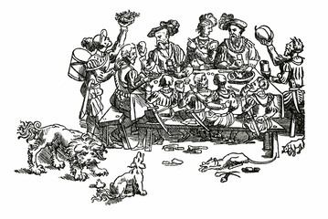 Fototapeta premium Medieval feast