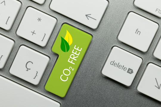 CO2 FREE Keyboard key