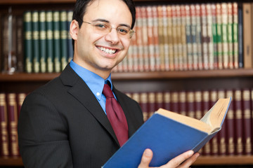 Lawyer in his studio