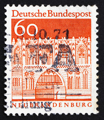Postage stamp Germany 1967 Treptow Gate, Neubrandenburg