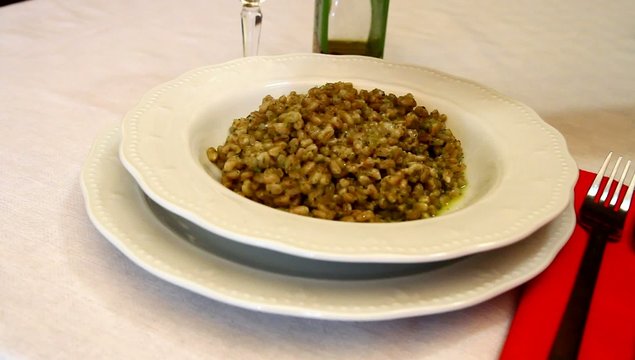 farro al pesto