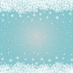 fall snowflake snow stars blue white background