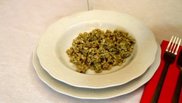 farro al pesto