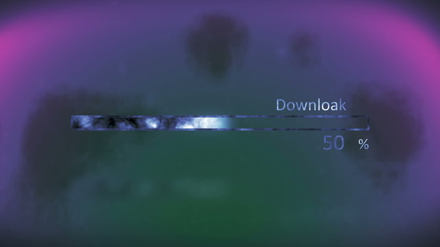 Downloading progress with percentage, HD 1080