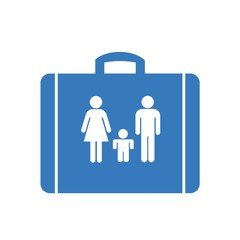 Famille dans une valise