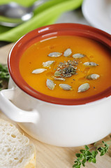 Pumpkin cream soup