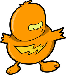 Ninja Warrior Chicken Vector