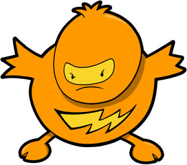 Ninja Warrior Chicken Vector