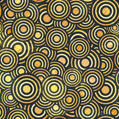 grunge gold circle seamless