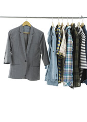 Mix color Shirt on Hangers
