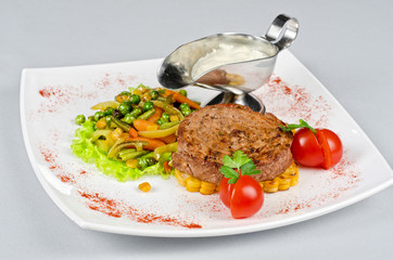 Beef steak meat