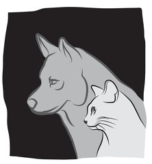 logo chat et chien