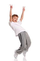 Boy dancing
