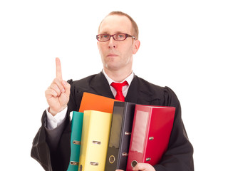 Lawyer with a lot of work