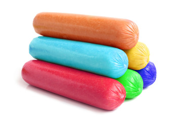 Colored sausages